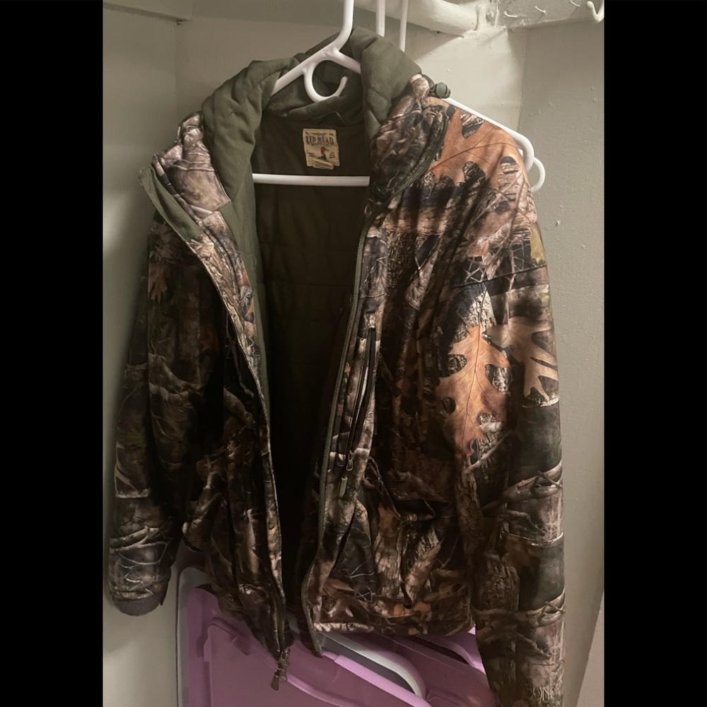 Redhead hunting coat